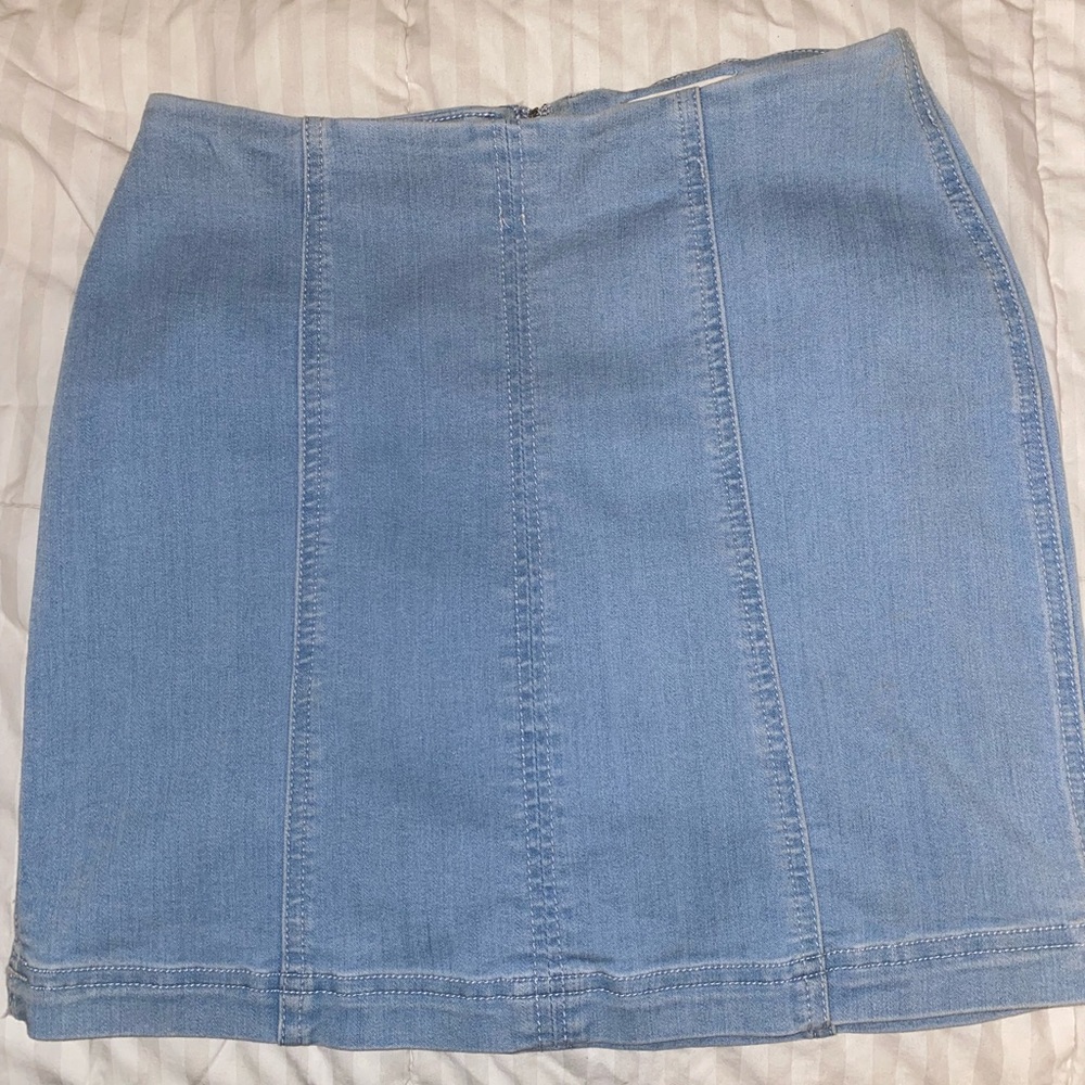 Denim mini skirt